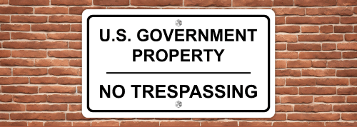 No Trespassing Metal Sign | Signmax.com