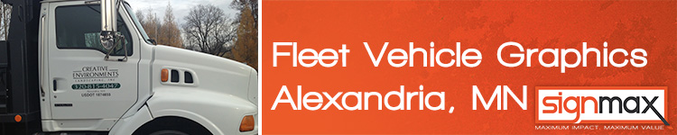 Custom Fleet Vehicle Decals from Signmax in Alexandria, MN 