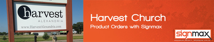 Custom Signage for Harvest Church by Signmax.com
