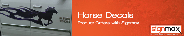 Horse Decals | Customer Request | Signmax.com