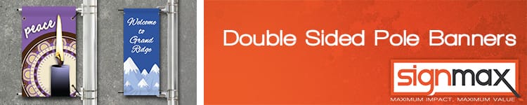 Double Sided Pole Banners | Banners.com