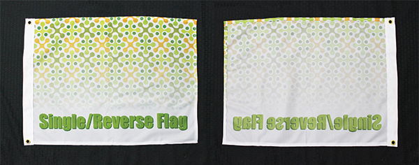 Single\Reverse Sided Flags | Signmax.com