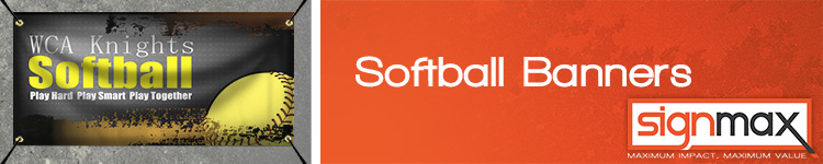 Custom Softball Banners from Signmax.com