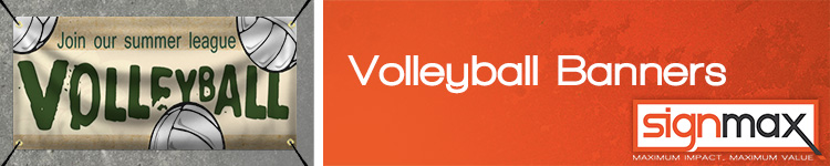 Custom Indoor and Outdoor Volleyball Banners from Signmax!
