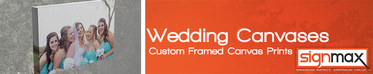 Custom Framed Canvas Prints for Wedding Gifts and Decorations from SignMax
